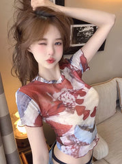Hanni Red Strawberry Cake Tee