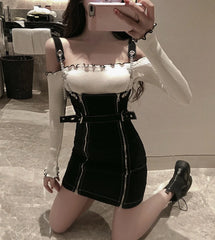 Rose Bodycon Zipper Dress