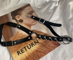Rosé Leather Thigh Harness