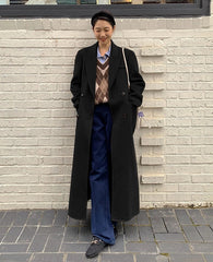 Rose Long Woolen Coat