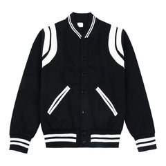 White Lined Baseball Jacket