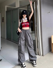 Ruka Grey Drawstring Pants