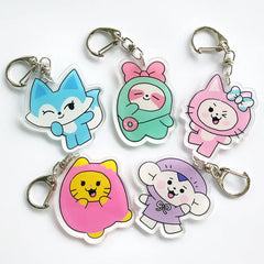ITZY WDZY Two-Piece Transparent Acrylic Keychain