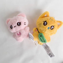NewJeans Danielle Inspired Black & White Cat Doll Keychain