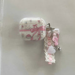Pink Bow Crystal AirPods Case