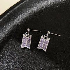 CrystalVibe™ Purple Silver Zircon Pendant Necklace