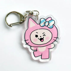 ITZY WDZY Two-Piece Transparent Acrylic Keychain