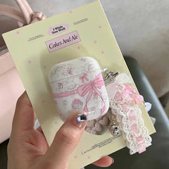 Pink Bow Crystal AirPods Case
