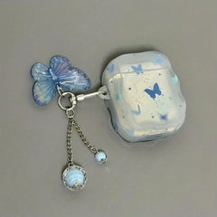 Ink Blue Butterfly AirPods Case