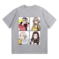 BLACKPINK “JUMP 2025” Pink Y2K Graphic Tee