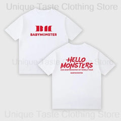 BABYMONSTER “HELLO MONSTERS” Crop Graphic Tee