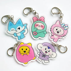 ITZY WDZY Two-Piece Transparent Acrylic Keychain