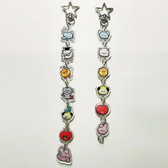 BT21™ Anime Acrylic Keychain Cartoon Character Edition