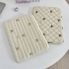 Rabbit Bow Laptop Sleeve