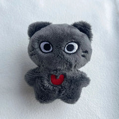 NewJeans Danielle Inspired Black & White Cat Doll Keychain