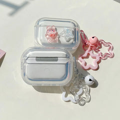 Crystal Rabbit Star AirPods Case