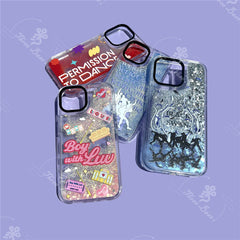 Black Swan Quicksand Glitter Case