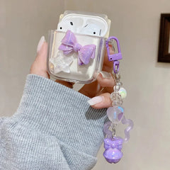 Crystal Rabbit Star AirPods Case