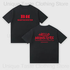 BABYMONSTER “HELLO MONSTERS” Crop Graphic Tee