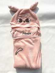 SKZoo™ Hooded Flannel Blanket Cartoon Cape Shawl