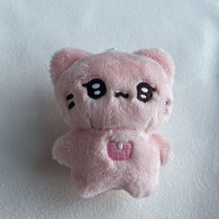 NewJeans Danielle Inspired Black & White Cat Doll Keychain