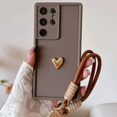 Gold Heart Galaxy Case & Strap