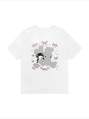 Cute Bunny Girl Graphic Tee