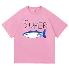 SuperTuna™ Retro Kawaii Cotton T-Shirt Harajuku Style