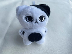 NewJeans Danielle Inspired Black & White Cat Doll Keychain