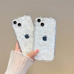 Pearl Butterfly Glitter Case