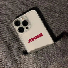 Jennie “J-Jennie” Korean Minimal Letter Phone Case