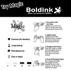 InkGlow™ Heart Butterfly Semi-Permanent Tattoo Sticker
