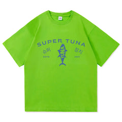 SuperTuna™ Retro Kawaii Cotton T-Shirt Harajuku Style