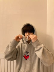 Seungmin Heart Print Hoodie