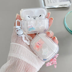Crystal Rabbit Star AirPods Case