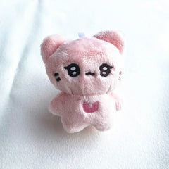 NewJeans Danielle Inspired Black & White Cat Doll Keychain