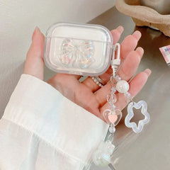Crystal Rabbit Star AirPods Case