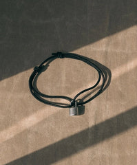 Taehyung Silver Padlock Adjustable Bracelet