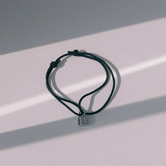 Taehyung Silver Padlock Adjustable Bracelet