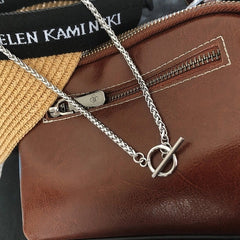 Jungkook Silver Toggle Chain Necklace