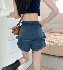 Sullyoon Layered Denim Skorts