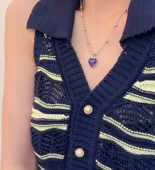 Taehyung Color-Changing Heart Necklace