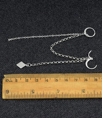 Taehyung Silver Double-Buckle Earring