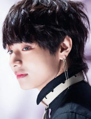 Taehyung Silver Linear Drop Earrings