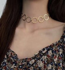 Taehyung Silver Round-Link Necklace