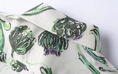 Taehyung Ivory Floral Button-Up Shirt