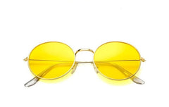 Taehyung Yellow Round-Frame Sunglasses