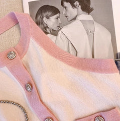 Jennie White & Pink Halter Top