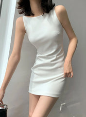 Haerin Ivory Casual A-Line Dress
