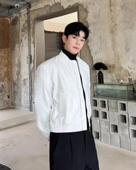 Jungkook Ivory Chic Bomber Jacket